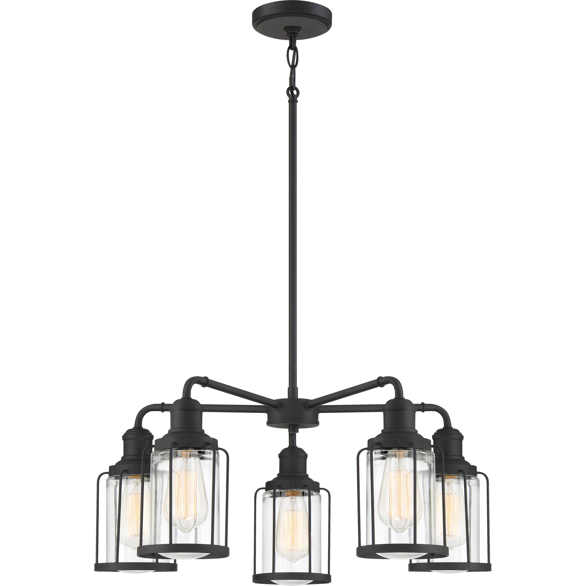 Quoizel Ludlow 3 Light Chandelier, Earth Black - LUD5020EK