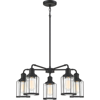 Quoizel Ludlow 3 Light Chandelier, Earth Black - LUD5020EK