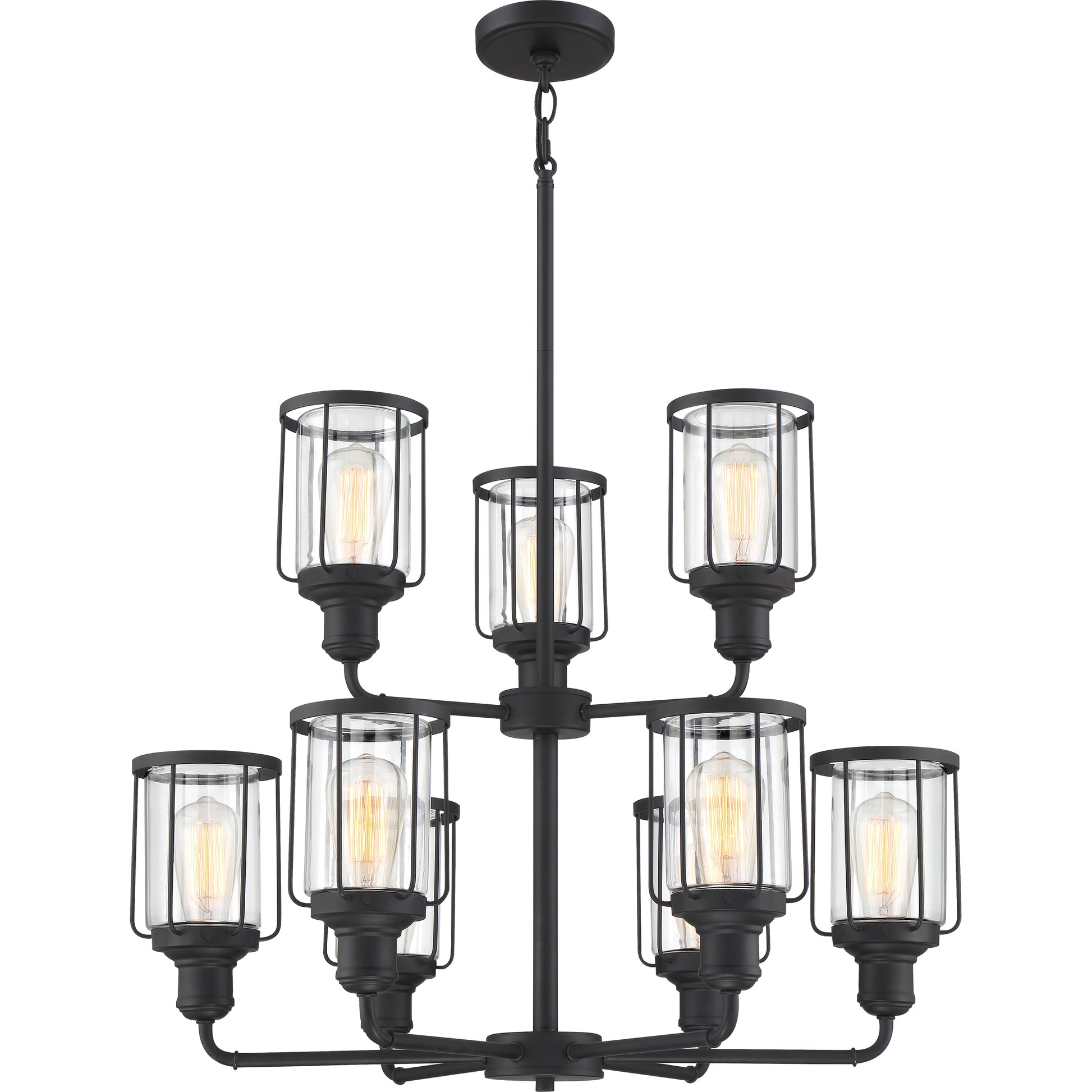 Quoizel Ludlow 9 Light Chandelier, Earth Black - LUD5028EK