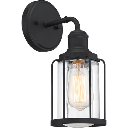 Quoizel Ludlow 1 Light Wall Sconce, Earth Black - LUD8605EK