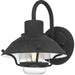 Quoizel Lavalier 1 Light 9" Outdoor Lantern, Mottled Black/Clear - LVL8408MB