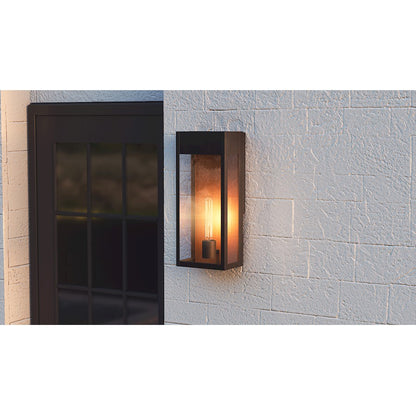 Quoizel Maren 1 Light Outdoor Wall Mount, Matte Black