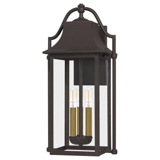 Quoizel Manning 2 Light Outdoor Wall Lantern, Western Bronze - MAN8409WT