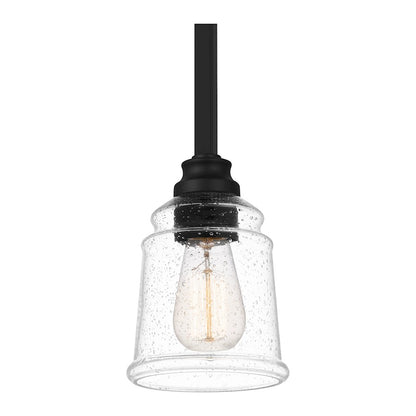 1 Light Mini Pendant, Matte Black