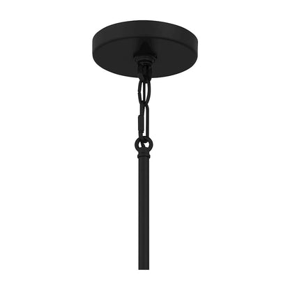 1 Light Mini Pendant, Matte Black