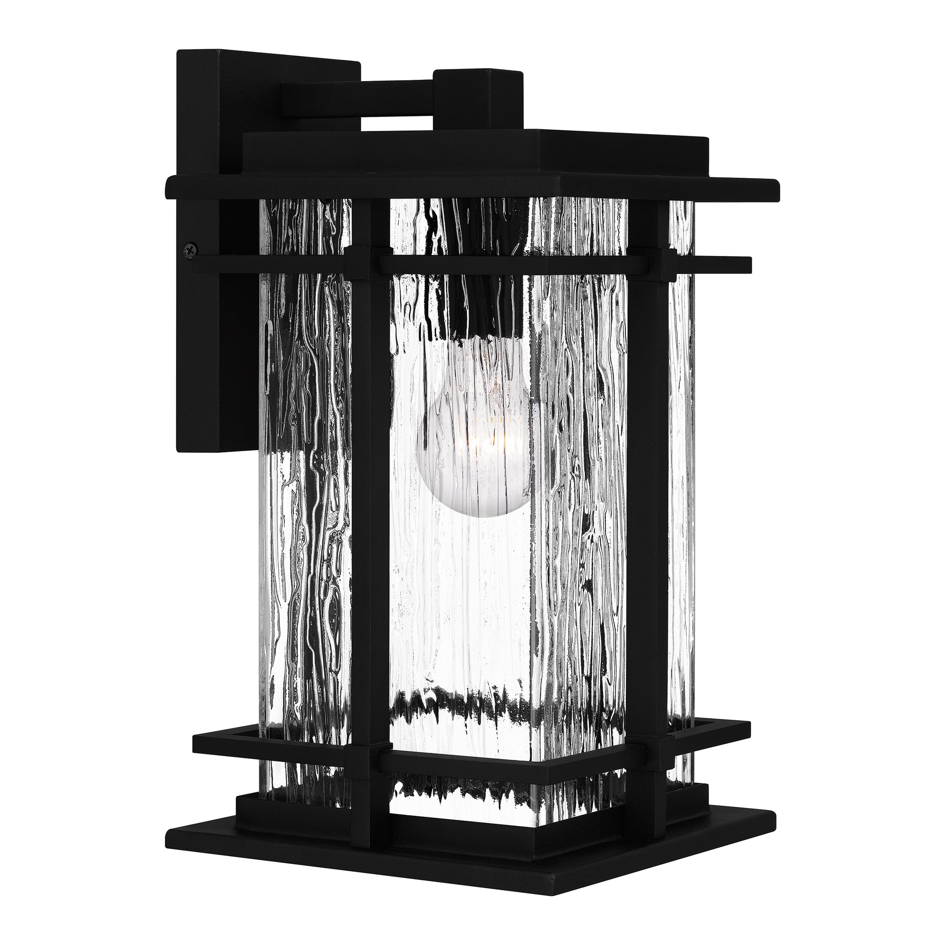 Quoizel McAlister 1 Light 9" Outdoor Lantern, Earth Black/Textured - MCL8405EK