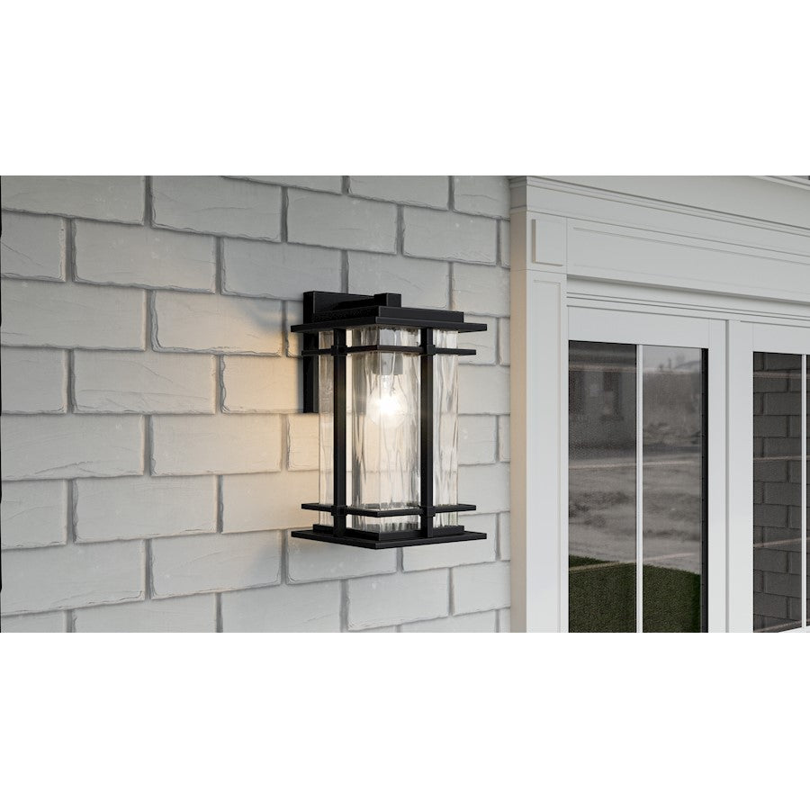 Quoizel McAlister 1 Light Outdoor Lantern, Earth Black/Textured