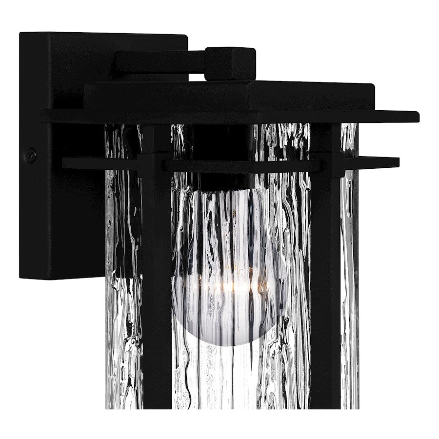 Quoizel McAlister 1 Light Outdoor Lantern, Earth Black/Textured