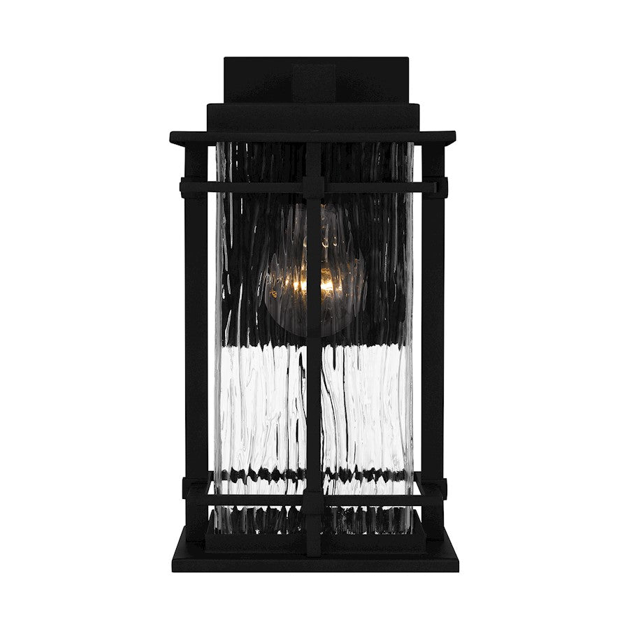 Quoizel McAlister 1 Light Outdoor Lantern, Earth Black/Textured