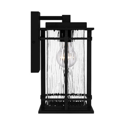 Quoizel McAlister 1 Light Outdoor Lantern, Earth Black/Textured