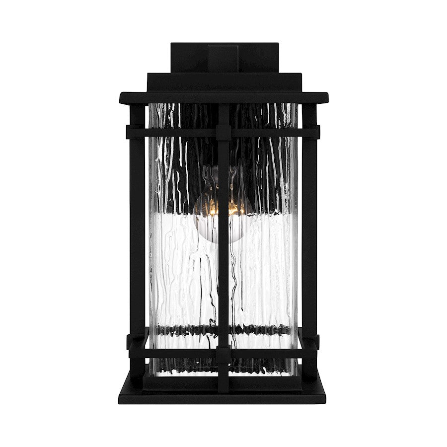 Quoizel McAlister 1 Light Outdoor Lantern, Earth Black/Textured