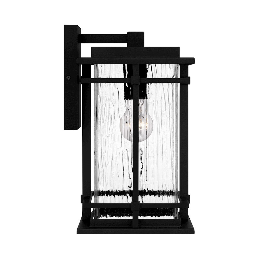 Quoizel McAlister 1 Light Outdoor Lantern, Earth Black/Textured