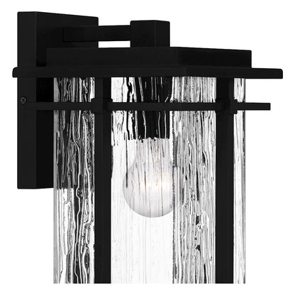 Quoizel McAlister 1 Light Outdoor Lantern, Earth Black/Textured