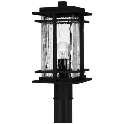 Quoizel McAlister 1 Light 16" Outdoor Lantern, Earth Black/Textured