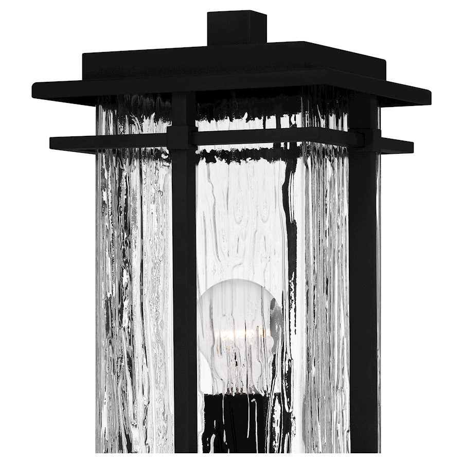 Quoizel McAlister 1 Light 16" Outdoor Lantern, Earth Black/Textured