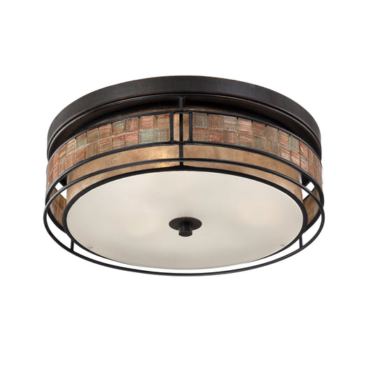 Quoizel Laguna Outdoor Flush Mount, Renaissance Copper