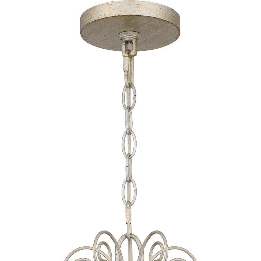 Quoizel Merida 5 Light Chandelier, Vintage Gold