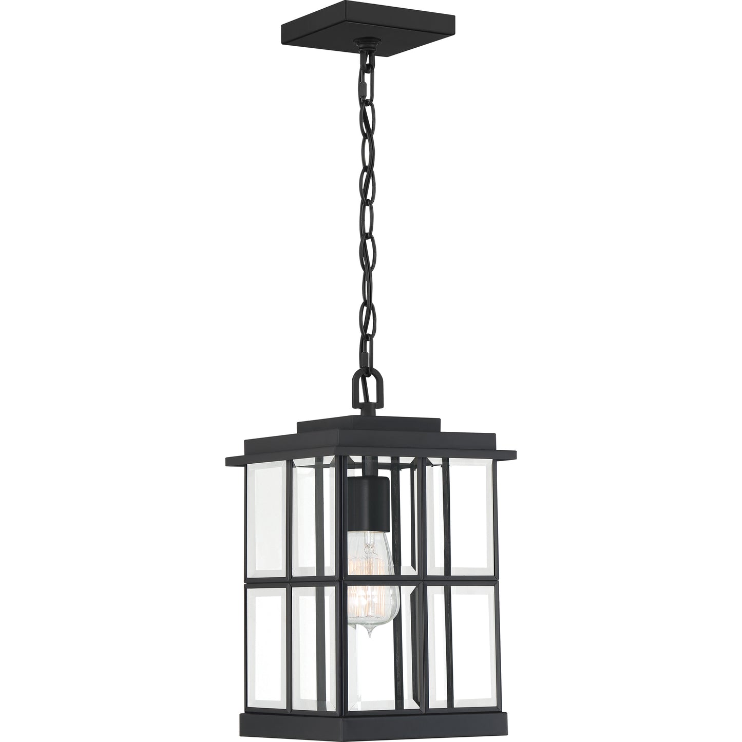 Quoizel Mulligan 1 Light 8" Outdoor Lantern, Matte Black - MGN1908MBK