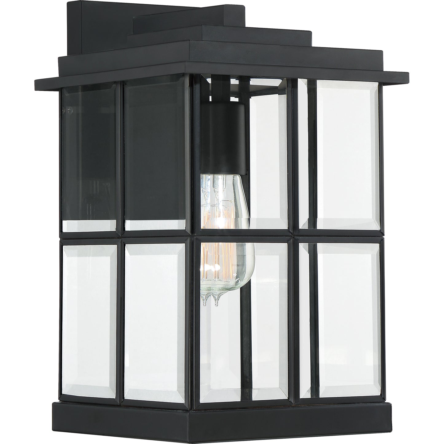 Quoizel Mulligan 1 Light 10" Outdoor Lantern, Matte Black - MGN8406MBK