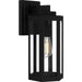 Quoizel Mesnick 1 Light 15" Outdoor Lantern, Black/Clear Beveled - MNK8406MBK