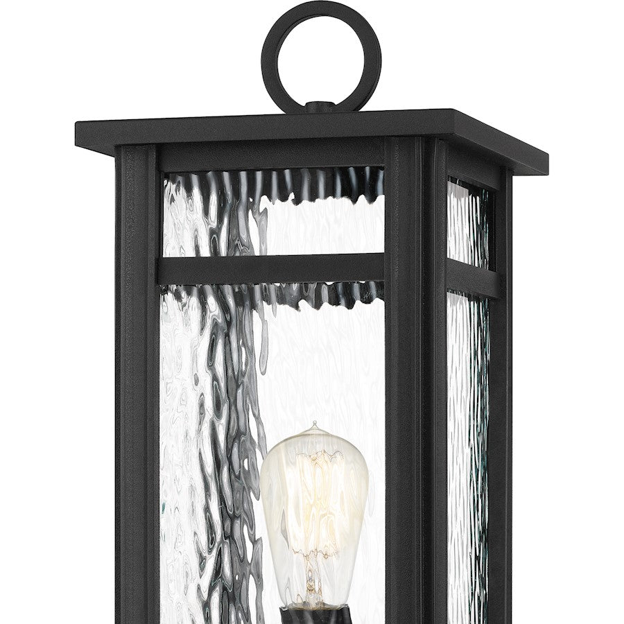 Quoizel Moira 1 Light Outdoor Post Lantern, Earth Black