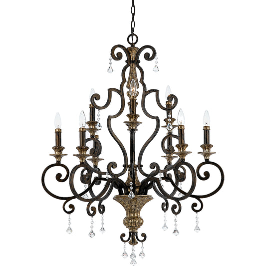 Quoizel Marquette Chandelier, Heirloom