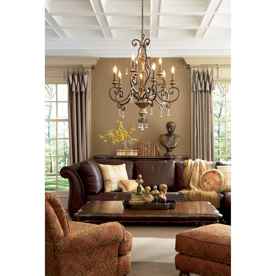 Quoizel Marquette Chandelier, Heirloom