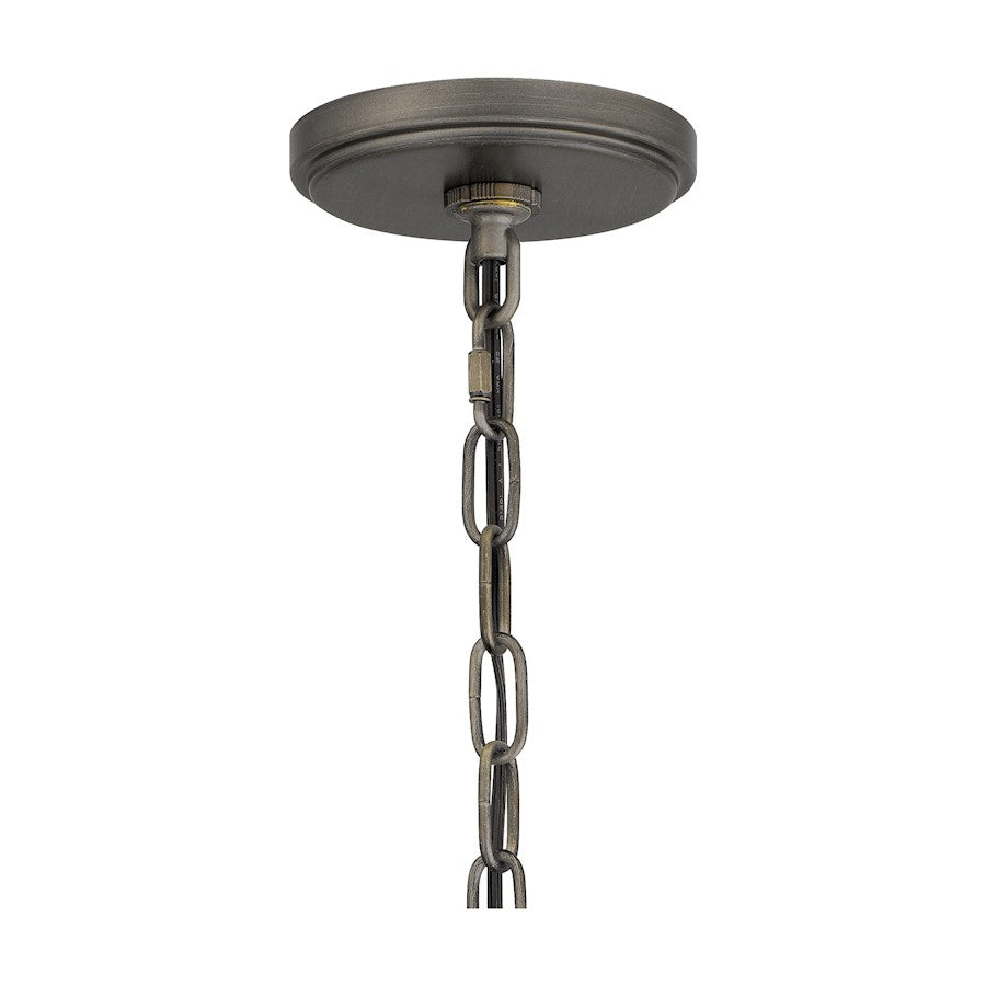 Quoizel Merle 1 Light 17" Outdoor Lantern, Burnished Bronze/Seeded