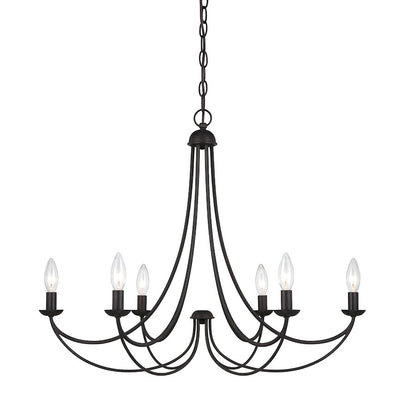 Quoizel Mirren Chandelier, Imperial Bronze