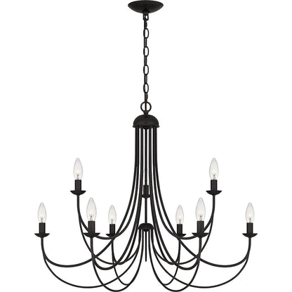 Quoizel Mirren 9 Light Chandelier, Imperial Bronze