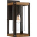 Quoizel Marion Square 9" 1 Light Outdoor Wall Lantern, Black/Clear - MSQ8409RK