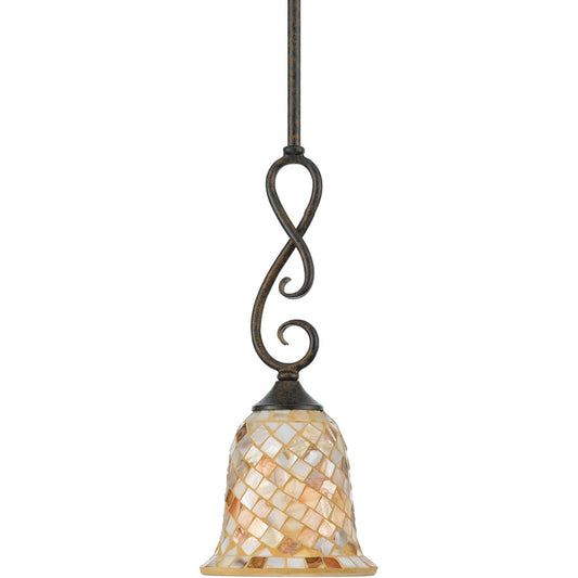 1 Light Monterey Mosaic Mini Pendant