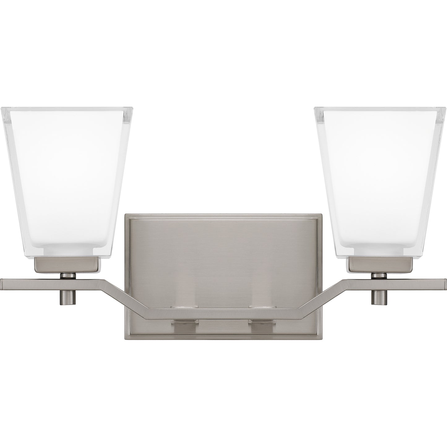 Quoizel Myra 2 Light Bath Vanity, Brushed Nickel - MYR8615BN