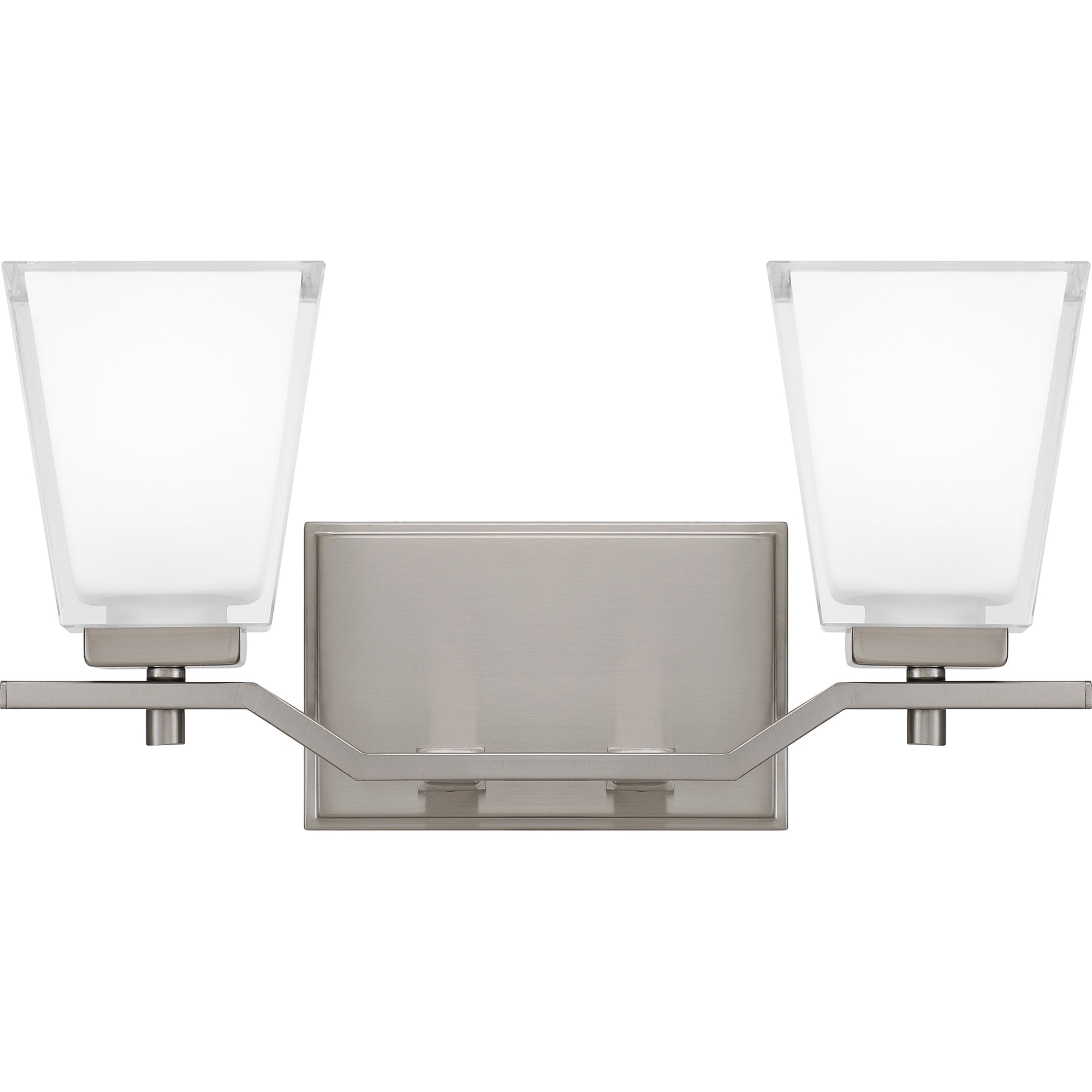 Quoizel Myra 2 Light Bath Vanity, Brushed Nickel - MYR8615BN