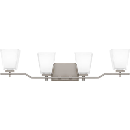 Quoizel Myra 4 Light Bath Vanity, Brushed Nickel - MYR8630BN