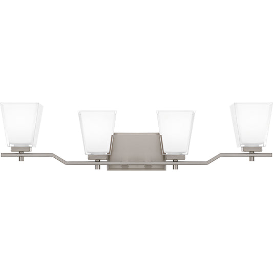 Quoizel Myra 4 Light Bath Vanity, Brushed Nickel - MYR8630BN