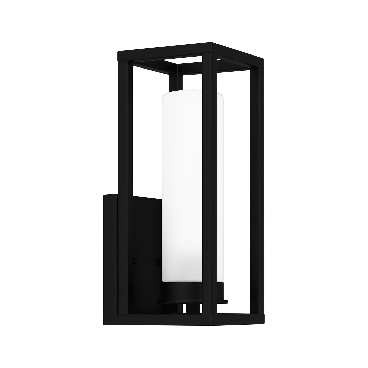 Quoizel Neville 1 Light 12" Outdoor Lantern, Matte Black/Etched - NEV8405MBK