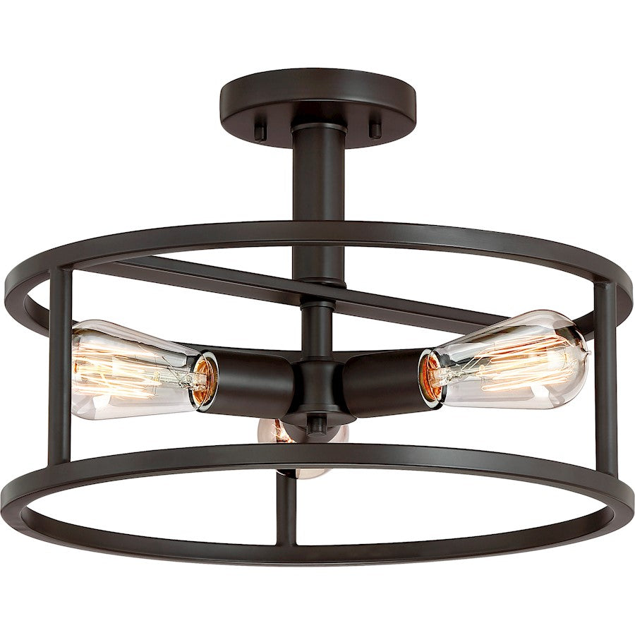 Quoizel New Harbor 3 Light Semi-Flush Mount