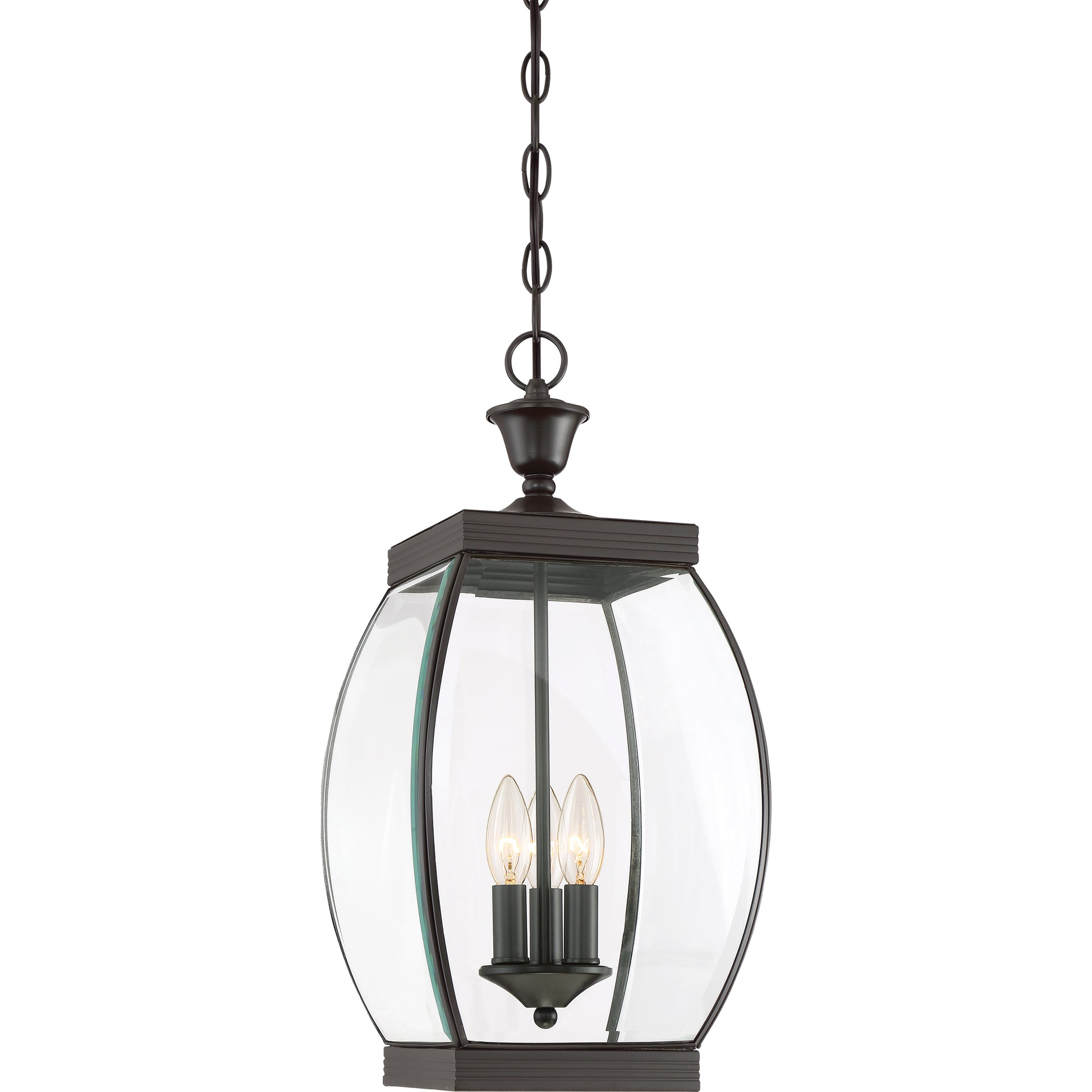 Quoizel Oasis 3 Light Mini Pendant, Medici Bronze/Clear - OAS1509Z