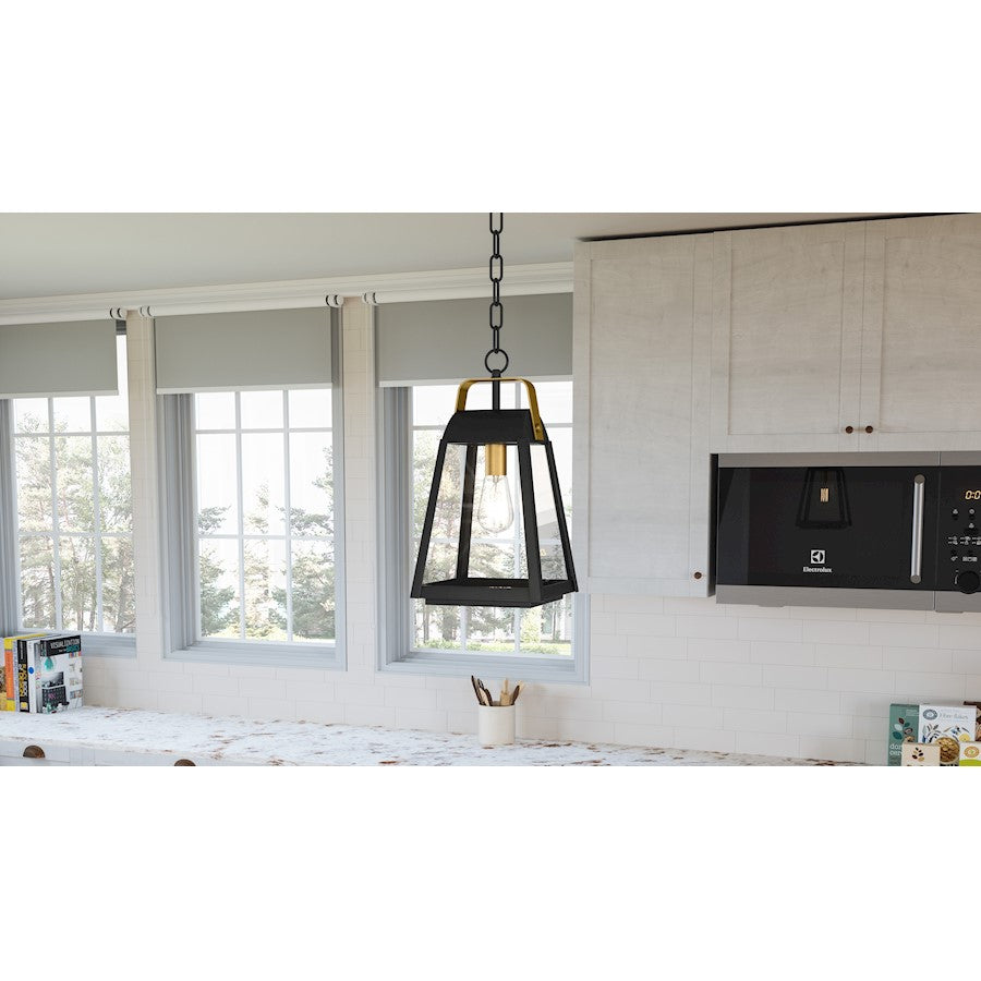 1 Light Mini Pendant, Earth Black