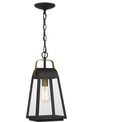 Quoizel O'Leary 1 Light Outdoor Hanging Lantern, Earth Black - OLY1908EK