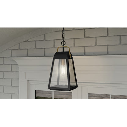 Quoizel O'Leary 1 Light Outdoor Hanging Lantern, Earth Black