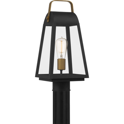 Quoizel O'Leary 1 Light Outdoor Post Lantern, Earth Black - OLY9008EK