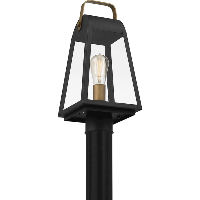 Quoizel O'Leary 1 Light Outdoor Post Lantern, Earth Black
