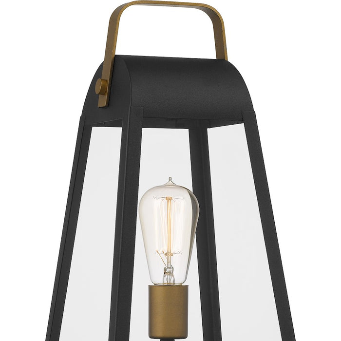 Quoizel O'Leary 1 Light Outdoor Post Lantern, Earth Black