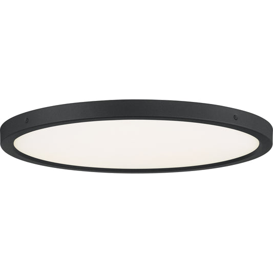 Quoizel Outskirts 7" Flush Mount, Earth Black - OST1708EK