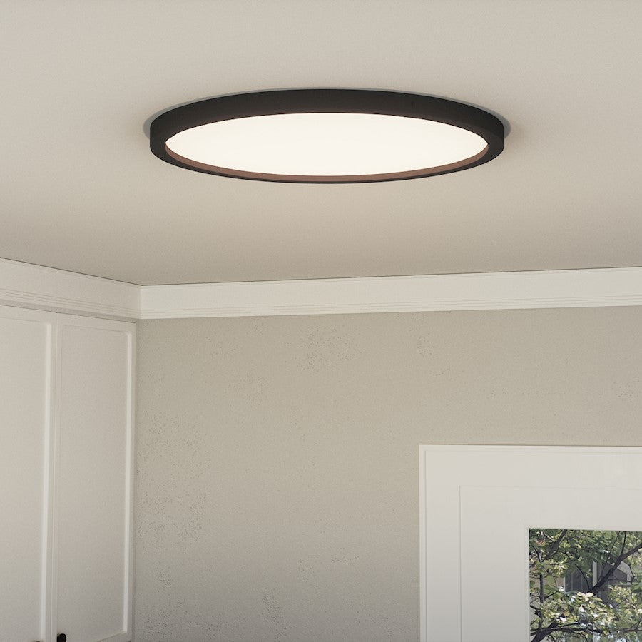 Quoizel Outskirts 11" Flush Mount, Earth Black - OST1711EK