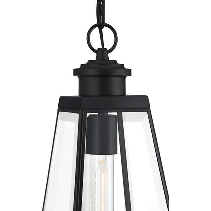 1 Light Mini Pendant, Matte Black