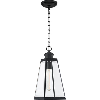 Quoizel Paxton 1 Light 7" Outdoor Lantern, Matte Black - PAX1907MBK