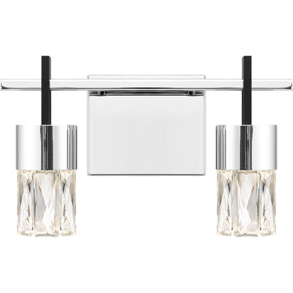 Quoizel Adena 13" Bath Vanity, Polished Chrome - PCADA8613C